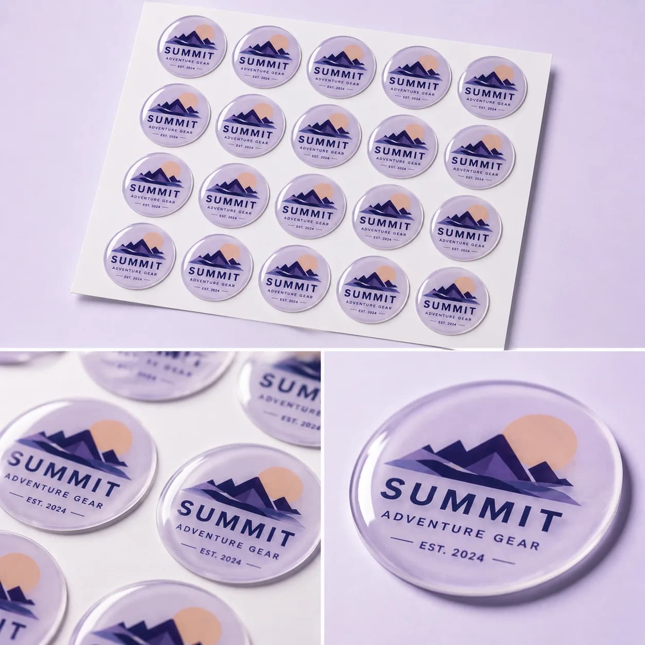 3D Epoxy Dome Sticker product photo